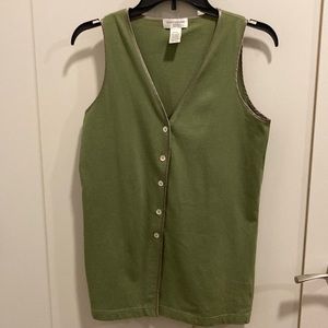Petite green tunic. Jones New York.